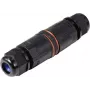 Sygonix SY-6748354 connettore per cavi resistente alle intemperie con morsetti push-in, 3 poli, IP68, nero