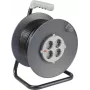 Sygonix SY-5655926 avvolgicavo 25 m nero connettore maschio Schuko, 4 prese, protezione termica
