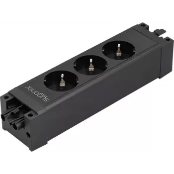 Sygonix SY-6872234 Modulo presa 3 vie senza interruttore nero