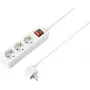 Sygonix SY-7042484 Ciabatta 3 vie con interruttore illuminato, bianco, cavo 1,5m, Schuko, 16A, 3680W