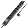 Sygonix SY-5799002 Ciabatta rack 19 pollici 8 vie Schuko, 1U, nero