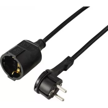 Sygonix SY-7169684 Prolunga 16 A 2 m H05VV-F 3G 1,5 mm² nero