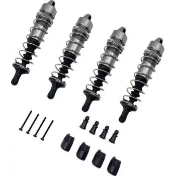 Reely RE-7414221 Set ammortizzatori (2 pezzi, alluminio, riempiti d'olio, 90 mm, blu)