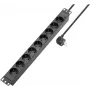 Sygonix SY-5799004 Ciabatta rack 19 pollici 9 vie, Schuko, cavo 2m, nero