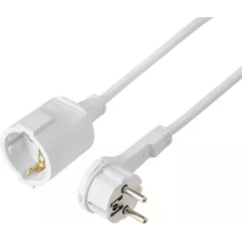 Sygonix SY-7165300 Prolunga 16 A bianca 5 m H05VV-F 3G 1,5 mm²
