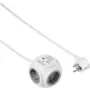 Sygonix SY-5827192 Cubo ciabatta 3 prese con cavo 1,4 m, bianco/grigio, 16 A, 3680 W