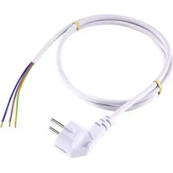 Sygonix SY-5043486 Cavo di alimentazione CEE 7/7 su IEC C13 bianco 1,5 m