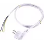 Sygonix SY-5043486 Cavo di alimentazione CEE 7/7 su IEC C13 bianco 1,5 m