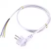 Sygonix SY-5043486 Cavo di alimentazione CEE 7/7 su IEC C13 bianco 1,5 m