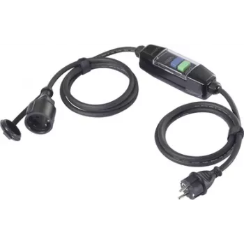 Sygonix SY-6052178 PRCD prolunga portatile con interruttore differenziale 230 V/AC 3 m nero IP44
