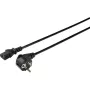 Sygonix SY-5043450 cavo di alimentazione IEC C13, CEE 7/7 a IEC C13, 3 m, nero