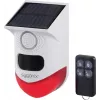 Sygonix mini sistema d'allarme bianco rosso con rilevatore di movimento PIR a LED e telecomando (SY-6515320)