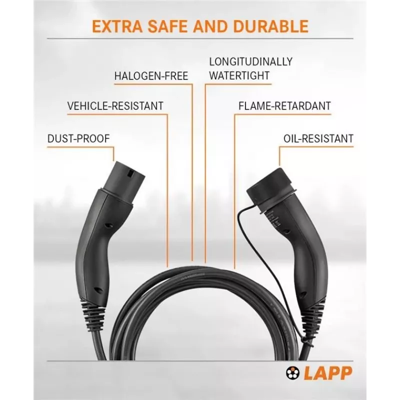 LAPP MOBILITY cavo di ricarica EV Type 2 22 kW 5 m nero 61781