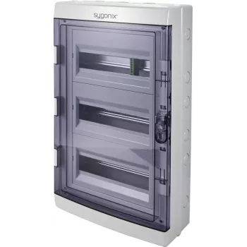 Sygonix SY-6696062 quadro di distribuzione da parete, 36 moduli, 3 file, bianco