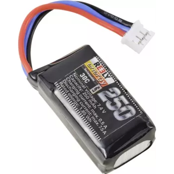 Reely batteria LiPo 7,4 V 250 mAh 2S 30C softcase connettore piatto (RE-7845954)