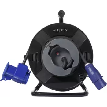 Sygonix SY-6684366 Avvolgicavo nero connettore CEE Caravan 25m H07RN-F 3G2.5