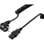 Sygonix SY-6733074 Cavo di alimentazione per apparecchi bloccabile CEE 7/7 a IEC C13 3m nero