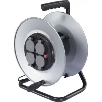 Sygonix SY-6746422 Avvolgicavo vuoto 50m nero/blu