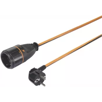 Sygonix SY-5597568 Prolunga 16 A nero, arancione 5 m bloccabile