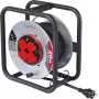 Sygonix SY-10236117 avvolgicavo nero spina Schuko 25m 4 prese