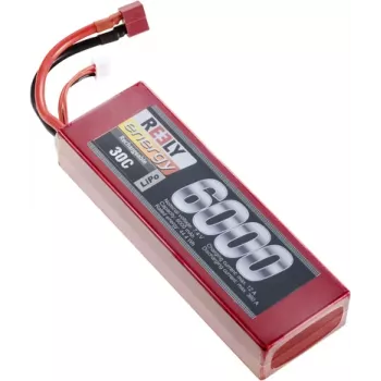 Reely pacco batteria LiPo 7,4 V 6000 mAh 2S 30C Hardcase T-Plug RE-7855155