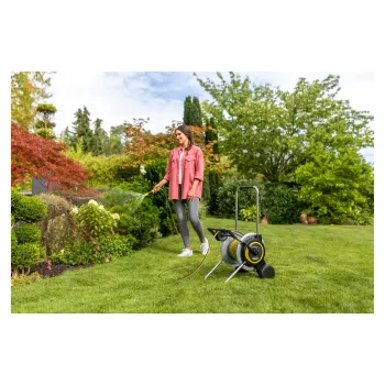 Kärcher 2.645-368.0 carrello portagomma con tubo PrimoFlex 20 m, nero/giallo