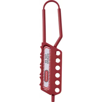 Sygonix SY-6872556 hasp di lockout 42 mm rosso