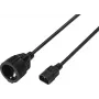 Sygonix SY-7154200 Prolunga di alimentazione IEC C14 a C13 0,30 m nero
