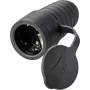 Sygonix SY-5806882 Presa Schuko in gomma 250 V/AC nero IP44