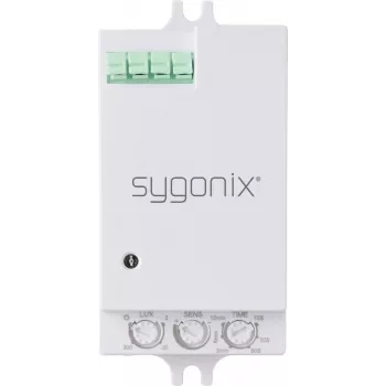 Sygonix SY-6879924 Rilevatore di presenza PIR da soffitto/parete, 180°/360°, relè, bianco