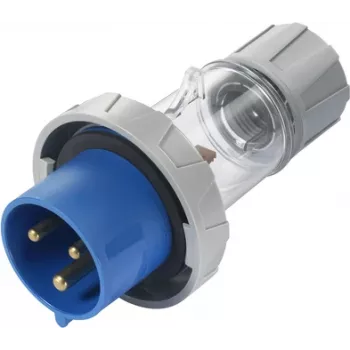 Sygonix SY-5873150 Spina CEE caravan 32 A 3 poli 230 V/AC IP67 trasparente