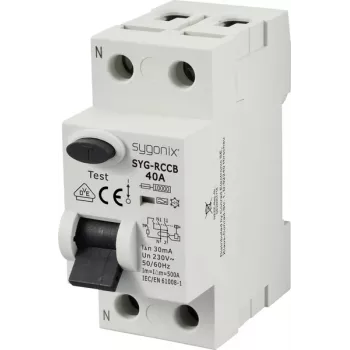 Sygonix SY-6438016 interruttore differenziale 1P+N Type A 40A 30mA 10kA 230V AC