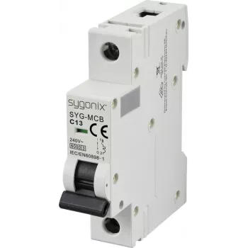 Sygonix SY-6440890 SYG-MCB 1P C13 6kA interruttore automatico magnetotermico 13A 240V AC