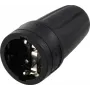Sygonix SY-6618472 connettore femmina Schuko TPE 250 V/AC nero