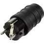 Sygonix SY-6618468 connettore maschio Schuko TPE 250 V/AC nero IP44