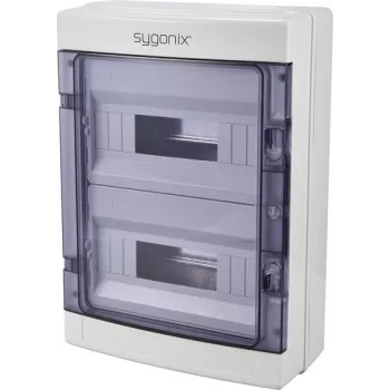 Sygonix SY-6696060 quadro di distribuzione da parete, 24 moduli, 2 file, IP40, bianco