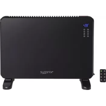 Sygonix SY-6735640 termoconvettore 2000 W, per ambienti fino a 20 m², nero