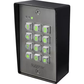 Sygonix SY-6888064 tastiera a codice da parete, 12-24V DC/AC, IP65, tastiera illuminata