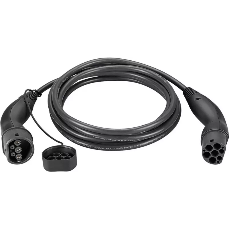 LAPP MOBILITY Cavo di ricarica EV Type 2, 7,4 kW, 5 m, nero (61780)