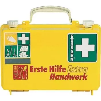 SÖHNGEN cassetta di primo soccorso EXTRA HANDW DIN 13157 montaggio a parete custodia ABS arancione O320125