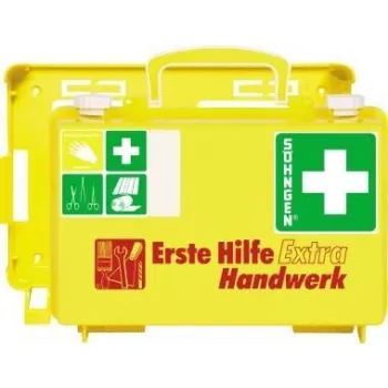 SÖHNGEN cassetta di primo soccorso EXTRA HANDW DIN 13157 montaggio a parete custodia ABS arancione O320125