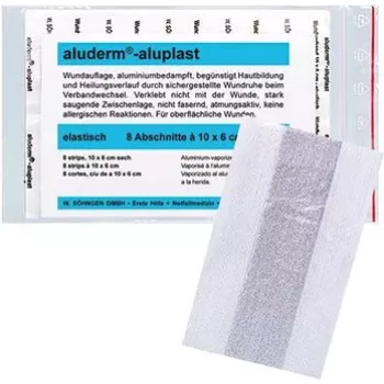 SÖHNGEN aluderm®-aluplast rotolo di cerotto elastico per ferite, 6 cm x 1 m, sterile, sezioni sigillate singolarmente
