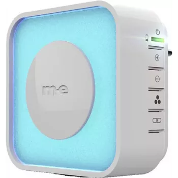 m-e modern-electronics 41308 ricevitore gong radio con anello LED illuminato, bianco
