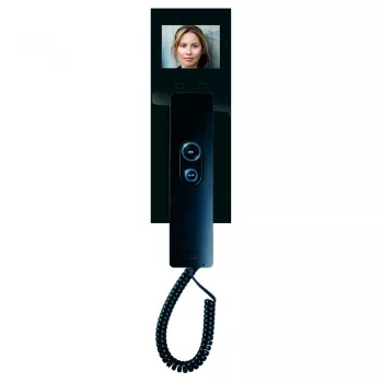 M-E MODERN-ELECTRONICS VDV 505 SS posto interno video con cornetta, nero
