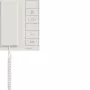Hager RTQ640X posto interno audio con cornetta per bus IP a 2 fili, bianco polare