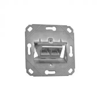 METZ CONNECT BTR E-DAT modul 8/8(8) UP0 presa di connessione da incasso, Cat.6, 2x RJ-45, schermata, protezione antipolvere 1309121200-E-90