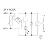 METZ CONNECT KRA-M4/1 modulo relè di interfaccia, 1 contatto di scambio, bobina 24 V AC, bianco 11061313