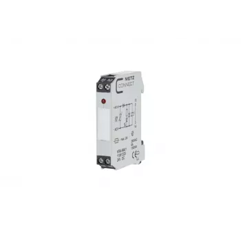 METZ CONNECT KRA-M4/1 modulo relè di interfaccia, 4 contatti di scambio, bobina 24 V AC, 250 V AC, bianco 11061325