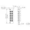 METZ BTR 15024A0112-E OpDAT REGpro 12xST SM/MM pannello frontale in ceramica grigio 3U/7HP