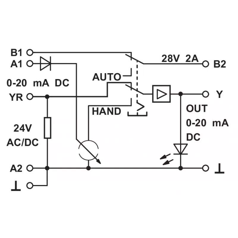 METZ CONNECT 110659 Modulo relè di potenza miniaturizzato, 1 scambio, bobina 24 V DC, 6 A, bianco